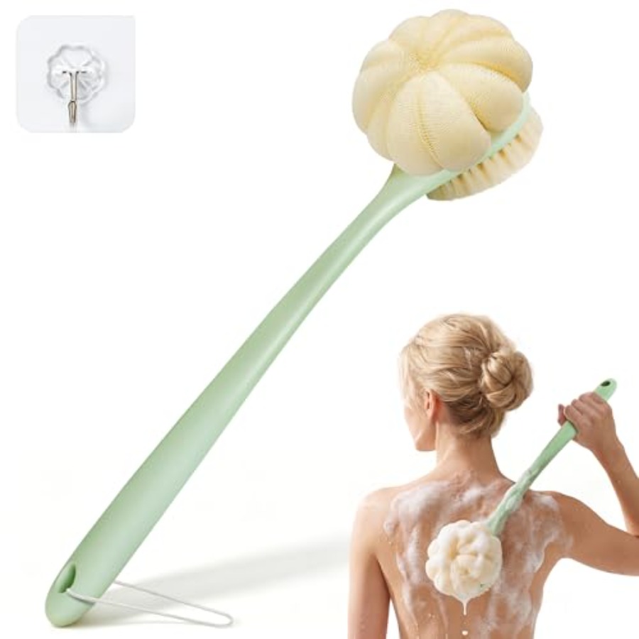 Dry Brush Body - Щетка-мочалка для спины для душа, 15,7