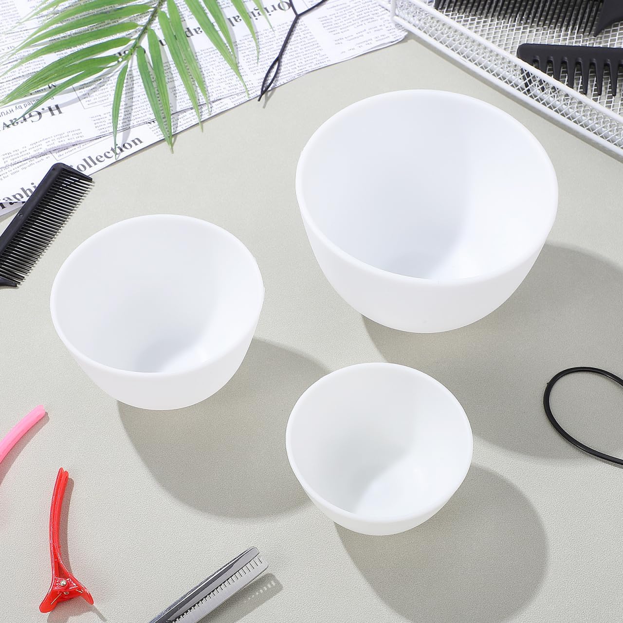 Face Mask Silicone - Набор из 3 силиконовых чаш для