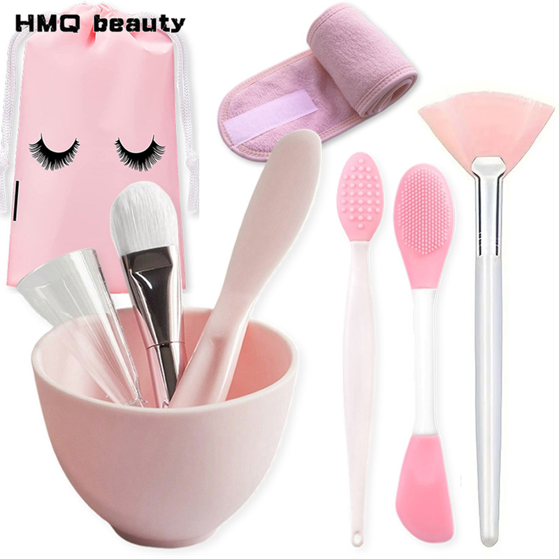 Face Mask Silicone - 9 шт./компл., набор силиконовых чаш для