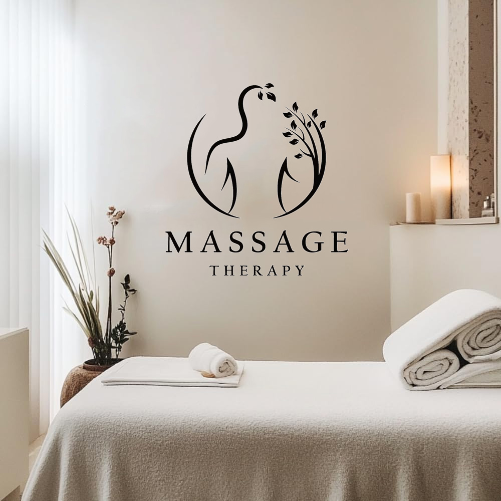 Spa Wellness Salon - Виниловая наклейка на стену для массажного