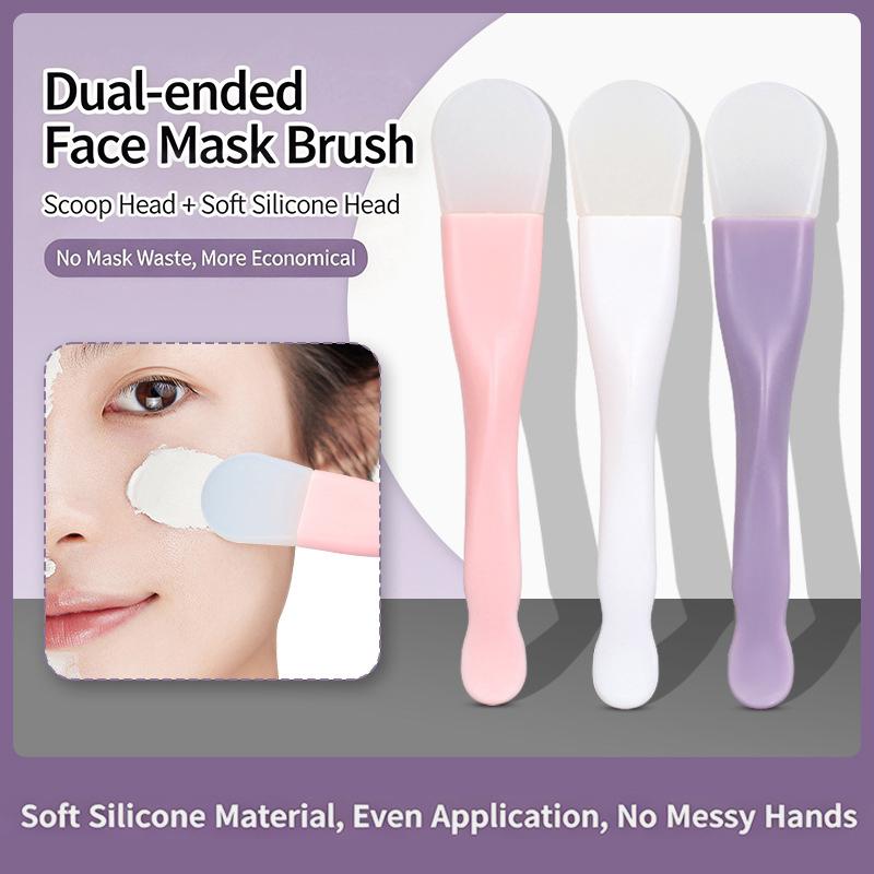 Face Mask Silicone - 【M】1/2/3 шт. Двусторонняя силиконовая кисть для