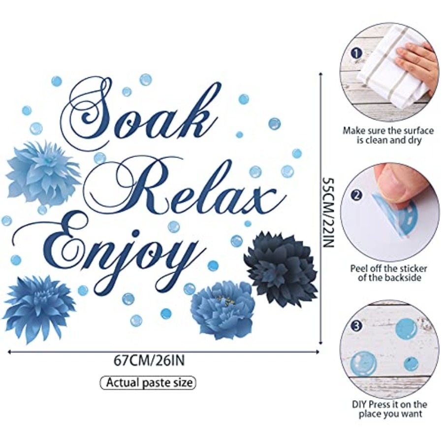 Наклейки на стену для ванной к – обзор и цена Relax - Spa & Wellness